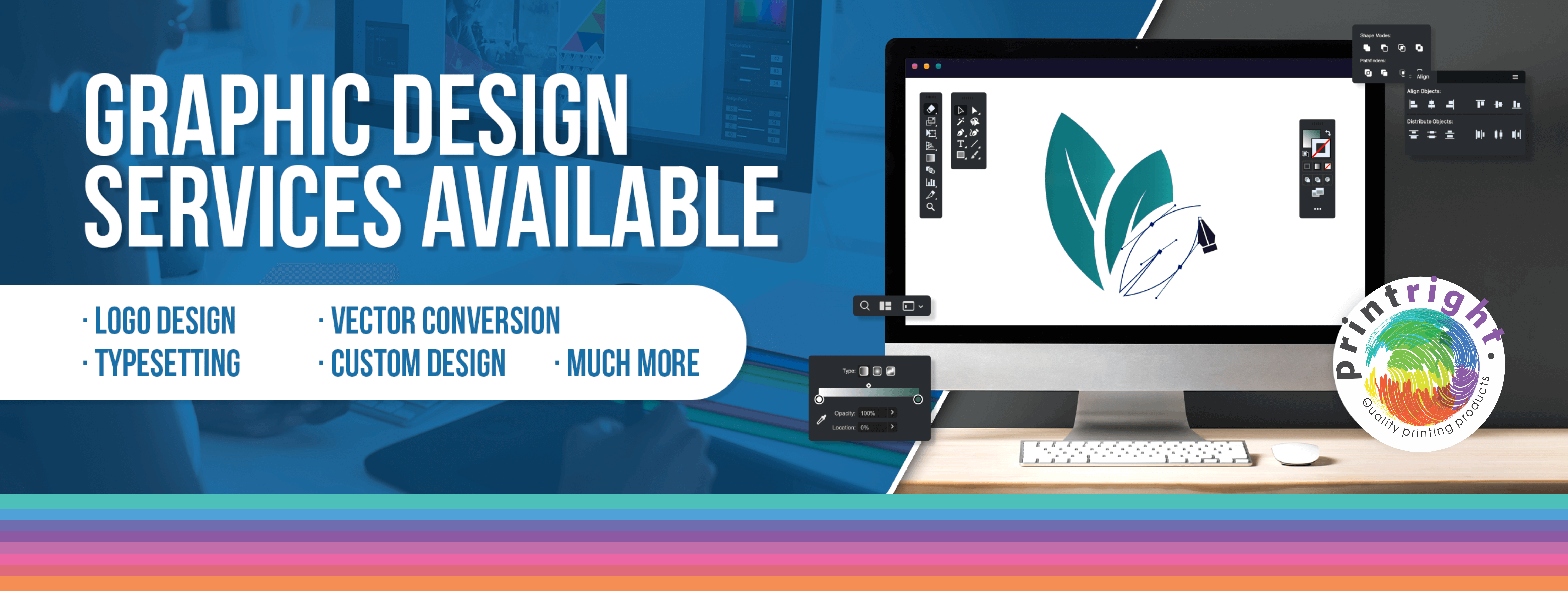 Graphic design services banner
