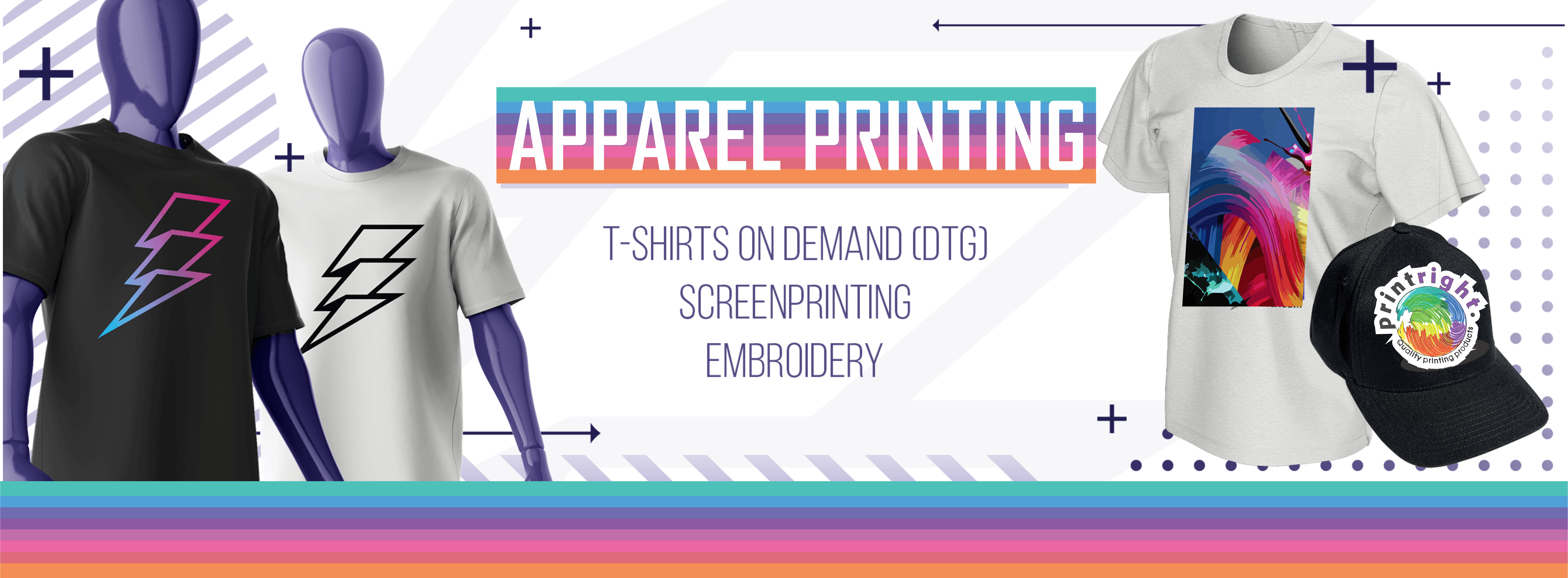 Apparel printing banner